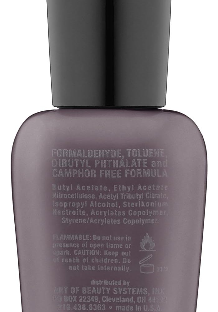 ZOYA Nail Polish in Petra - Dark Smoky Grey with Purple Undertones, 0.5 fl. oz. - Image 2
