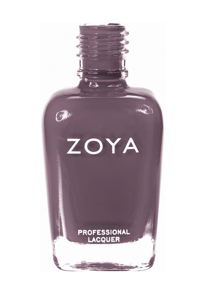 ZOYA Nail Polish in Petra - Dark Smoky Grey with Purple Undertones, 0.5 fl. oz. - Image 5