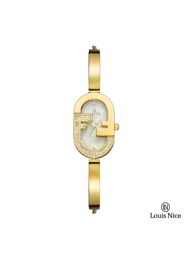 louis nice Elegant women's wristwatch with a mandarin design from Louis Nice