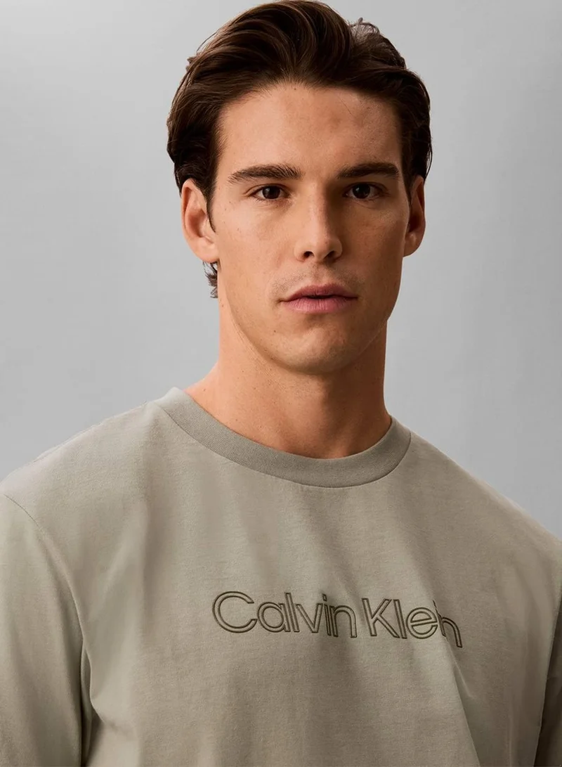 Calvin Klein Jeans Shadow Relaxed Logo T-Shirt for Men | Best Price UAE