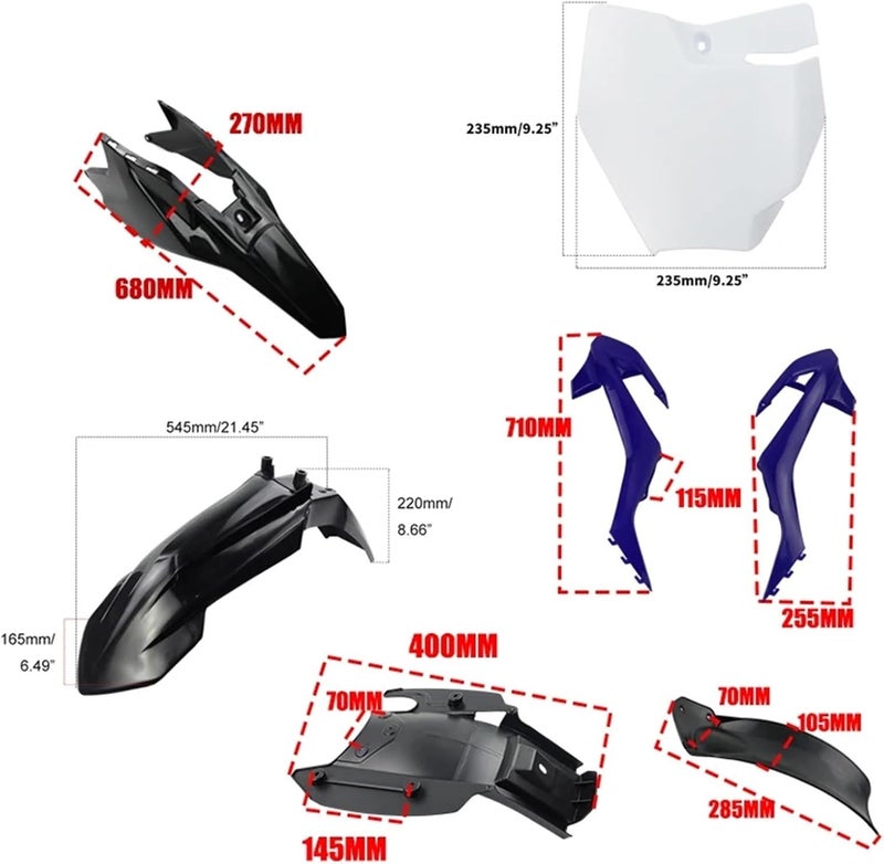 Wivplex KT65 Motorcycle Fairing Body Kit - Image 4