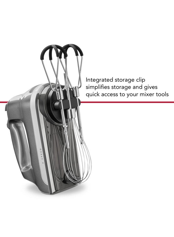 KitchenAid KitchenAid 6 Speed Hand Mixer with Flex Edge Beaters - KHM6118  - Image 4