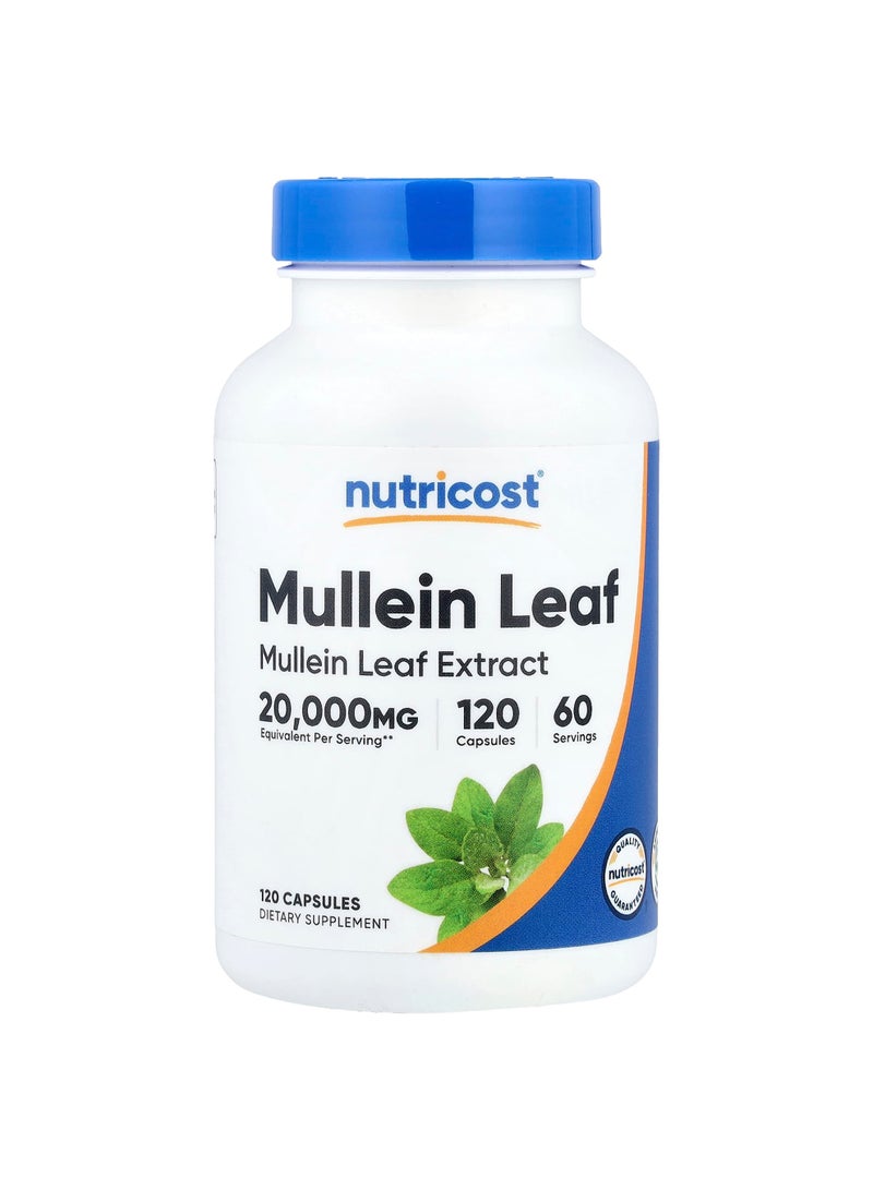 Nutricost Mullein Leaf, 120 Capsules (500 mg per Capsule)