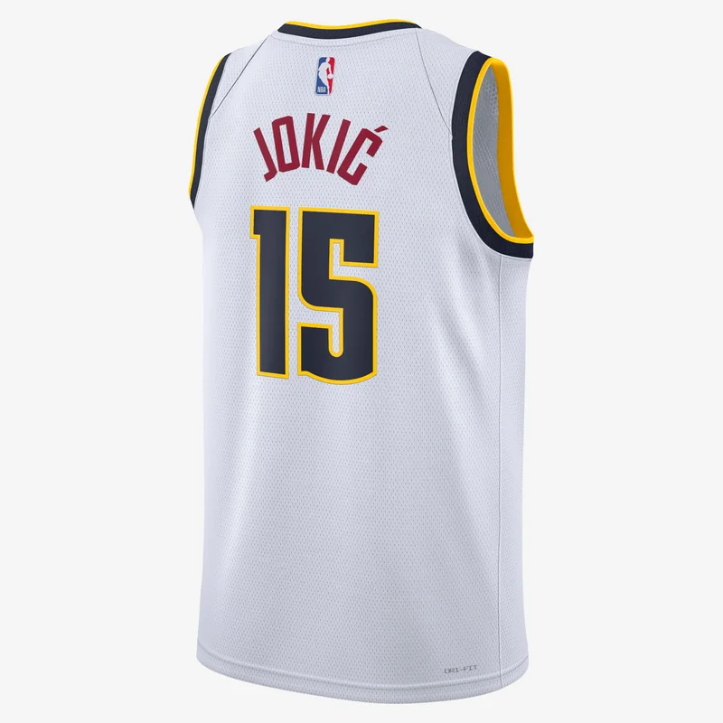 Nike Men's NBA 22/23 Denver Nuggets Association Edition Swingman Basketball Jersey