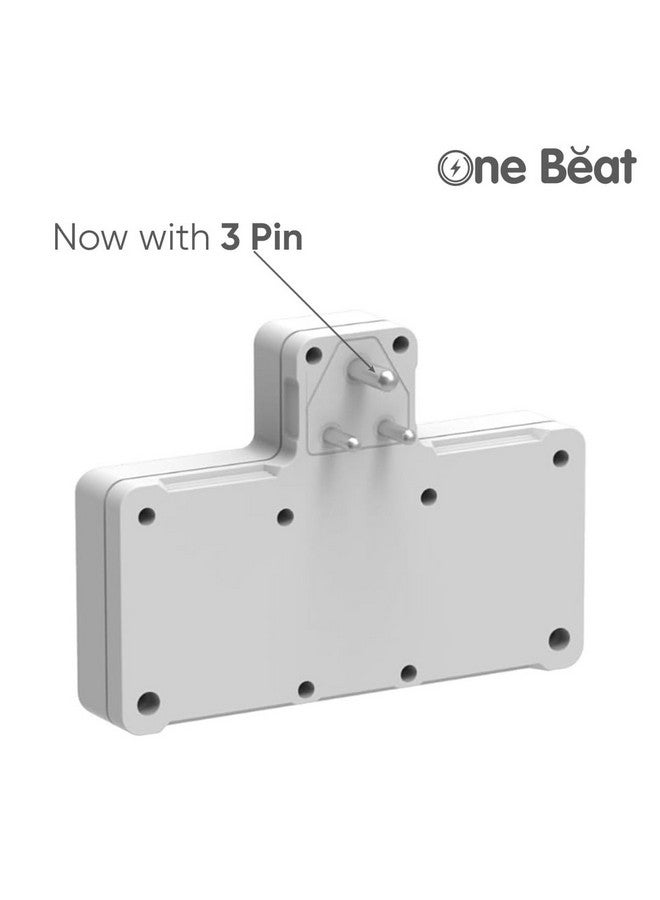 One Beat Cordless Extension Board with Individual Switch-Multi Plug Socket with 3 Sockets - Flex Board with Safety Shutter Protection - Image 5
