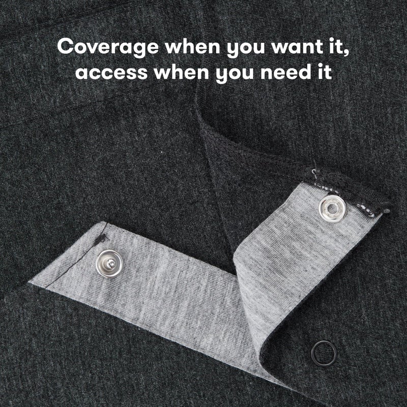 Frida Mom Labor and Delivery Gown for Hospital, Easy-Snap, Tagless Nursing Gown with Skin-to-Skin Access and Full Coverage in The Back - Image 3