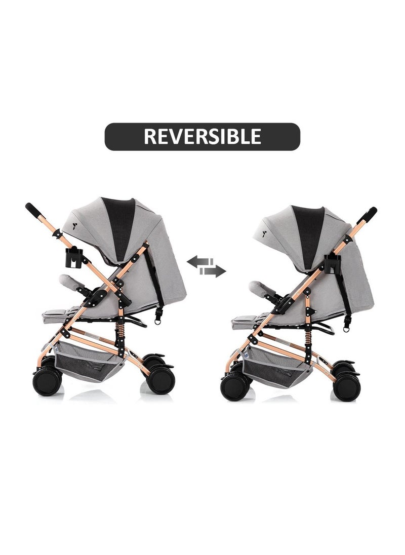 Reversible Trip Stroller With Ace Diaper Bag - Grey - pzsku/Z877C93AFC1122FC73FF8Z/45/_/1682503813/646f2a5f-b1f6-49c4-a093-e996b7904068