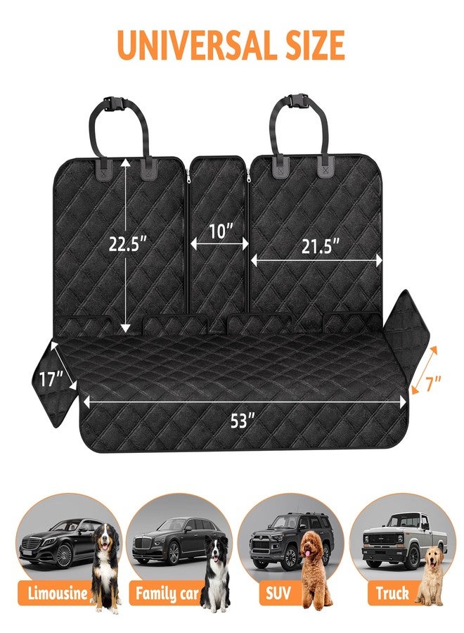 سيمبل تريدنج غطاء مقعد السيارة للكلاب من Simple Trending، واقي سرير الحيوانات الأليفة للمقعد الخلفي، مقاوم للماء، غطاء مقعد السيارة، سرير سيارة متين 600D للحيوانات الأليفة مانع للانزلاق، أرجوحة للكلاب للسيارات وسيارات الدفع الرباعي والشاحنات - Image 3