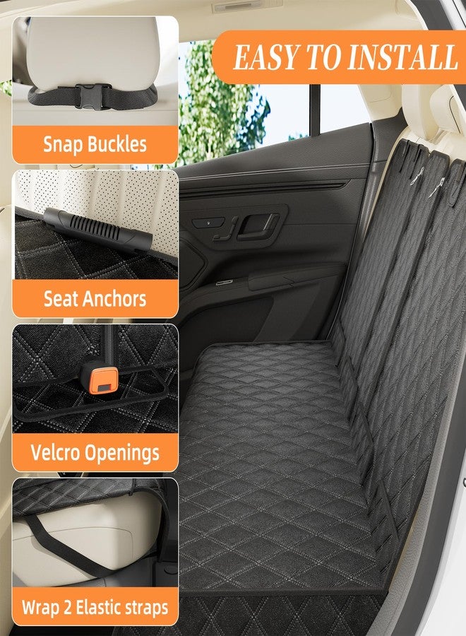 سيمبل تريدنج غطاء مقعد السيارة للكلاب من Simple Trending، واقي سرير الحيوانات الأليفة للمقعد الخلفي، مقاوم للماء، غطاء مقعد السيارة، سرير سيارة متين 600D للحيوانات الأليفة مانع للانزلاق، أرجوحة للكلاب للسيارات وسيارات الدفع الرباعي والشاحنات - Image 4