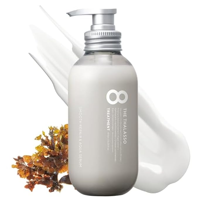 8 THE THALASSO Natural Hair Conditioner for Normal to Oily Hair Women & Men, Moisturizing Hair Care with Organic Stem Cell & Deep Sea Water from Japan, Silicone & Sulfate Free, SMOOTH, 16.06 Fl Oz - Image 1