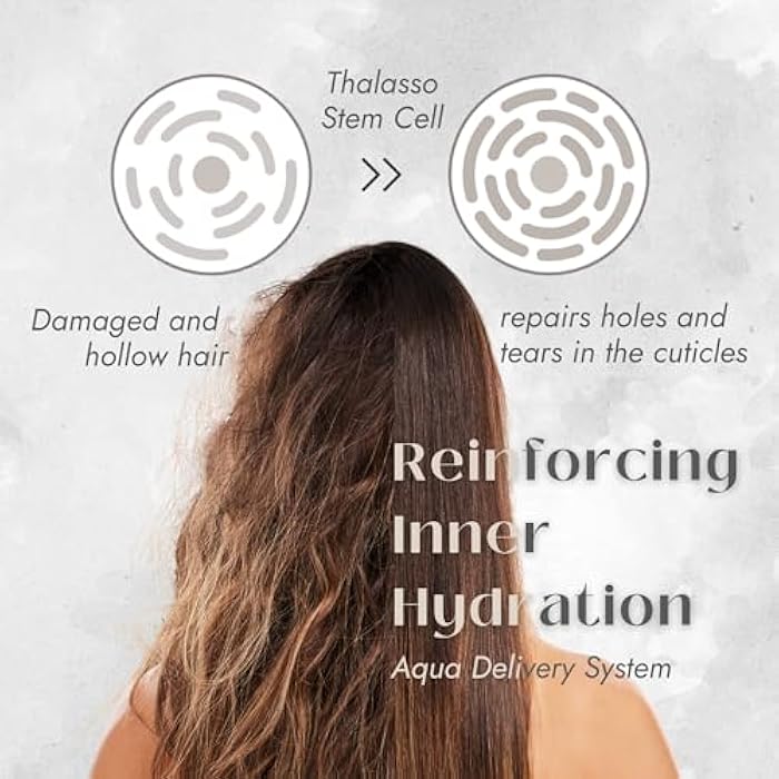 8 THE THALASSO Natural Hair Conditioner for Normal to Oily Hair Women & Men, Moisturizing Hair Care with Organic Stem Cell & Deep Sea Water from Japan, Silicone & Sulfate Free, SMOOTH, 16.06 Fl Oz - Image 4