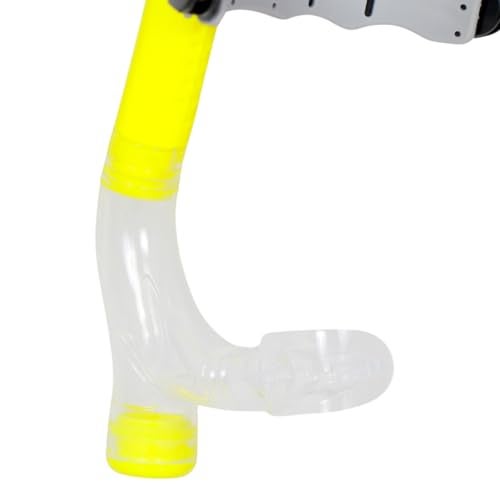 AIRAVAT Front Snorkel Tuna,Dive Mask Easy-Breath Free Diving Snorkel for Snorkeling Scuba Diving Freediving Swimming (Yellow) - Image 5