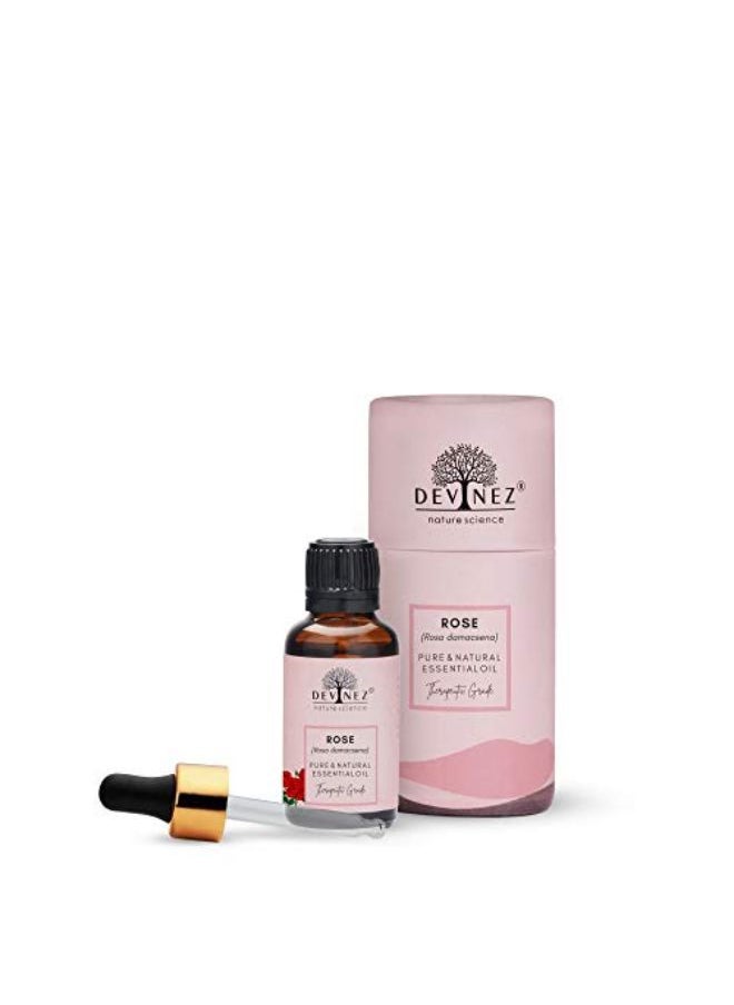 Devinez Rose Essential Oil, 100% Pure, Natural & Undiluted, 15Ml For Skin Care, Acne, Improves Skin Health, Prevents Aging, Hair Care  - Image 1