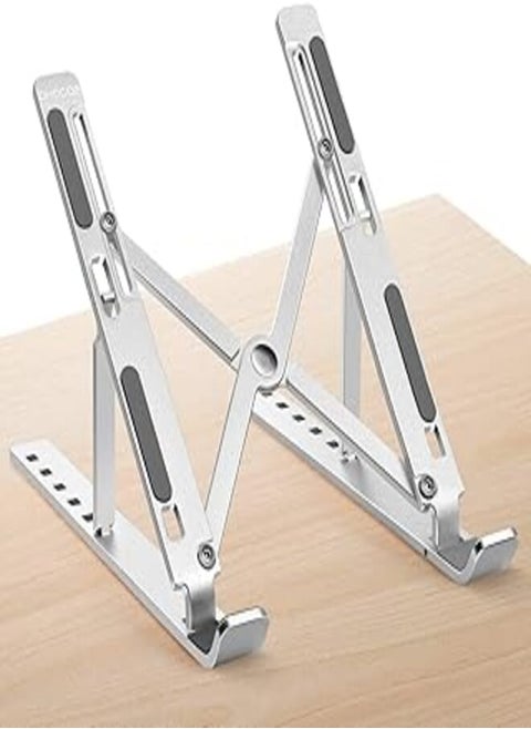 Portable Laptop Stand, PHOCAR Laptop Holder for Desk, Aluminum Adjustable Laptop Stand for iPad, MacBook Pro,Tablets and Laptops, Such as Lenovo ThinkPad, Dell Inspiron XPS