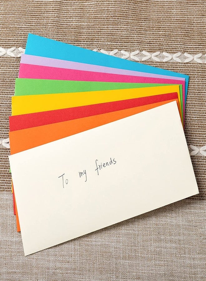 Wishop 50 Pack #10 Business Envelopes Standard V Flap Invoices Envelopes for Office Checks, Business Letterhead, Letter Mailing 4.13 x 9.49 Inches (10 Colors) - Image 3