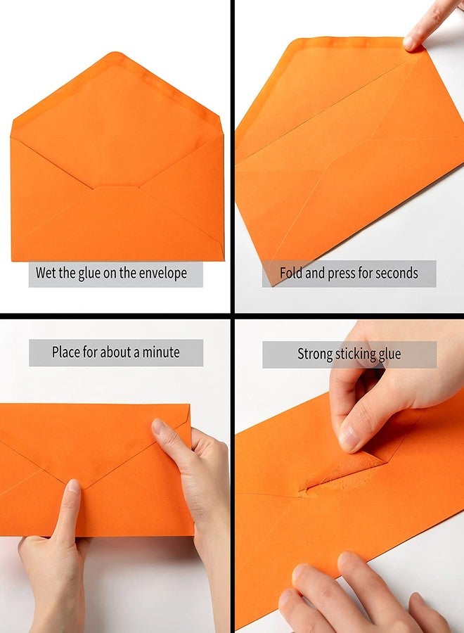 Wishop 50 Pack #10 Business Envelopes Standard V Flap Invoices Envelopes for Office Checks, Business Letterhead, Letter Mailing 4.13 x 9.49 Inches (10 Colors) - Image 4