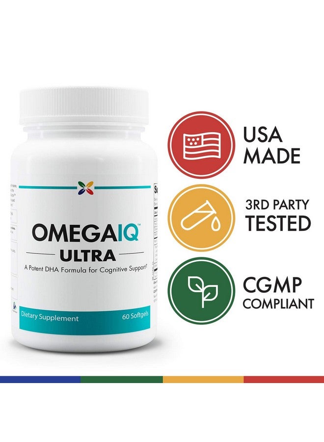 stop aging now Stop Aging Now - OmegaIQ Ultra High DHA Formula - Omega 3 Fish Oil - EPA /DHA Brain & Heart Health, Eye Health, Skin Care & Joint Support - Coffee Fruit Extract, Vitamin D3 & Vitamin E - 60 Softgels - Image 4