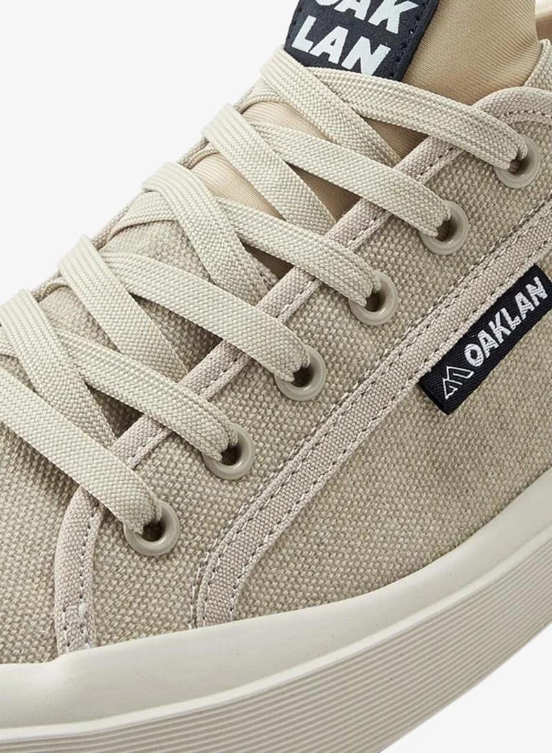 Oaklan By Shoexpress BEIGE Men Lace-Up Canvas Sneakers for Men | Best Price UAE