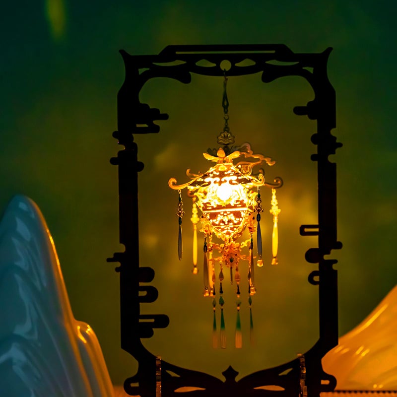 MU 3D Metal Puzzles Model Kits Building for Adult to Build Scented Sachets C, Chinese Latern Ancient Palace Miniature Assembling, Birthday DIY Gifts and Home Decor - Image 4