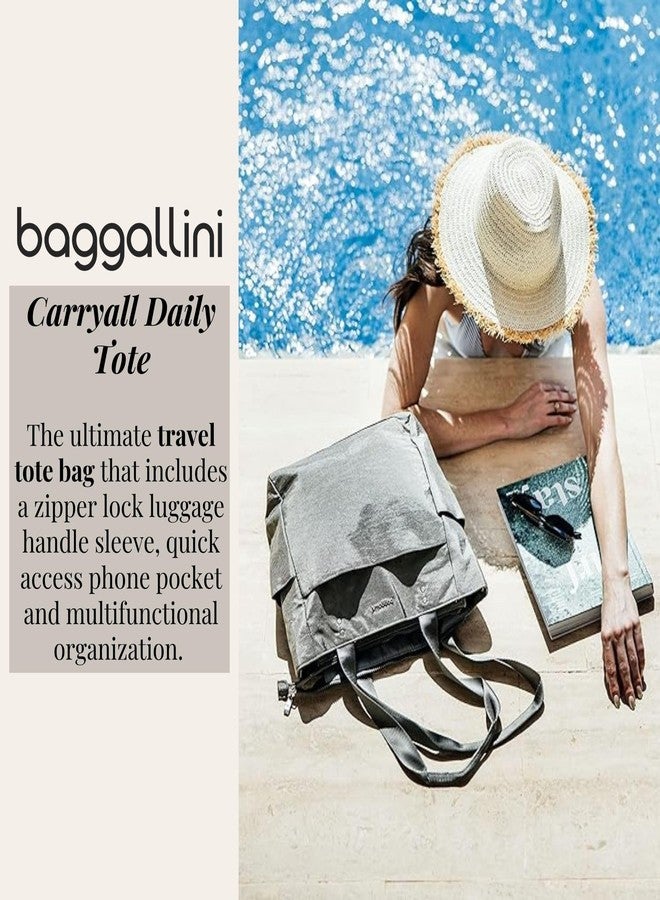 Baggallini Womens Carryall Daily Tote, Sterling Shimmer - Image 2