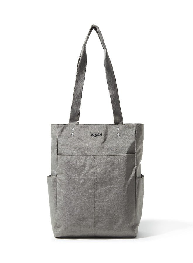 Baggallini Womens Carryall Daily Tote, Sterling Shimmer - Image 1