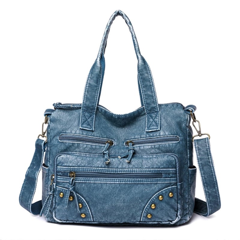 PHEVOS Hobo Handbag and Purses for Women,Multi Pocket Top Handle Satchel Purse Tote Shoulder Bags Faux Leather for Ladies - Image 1