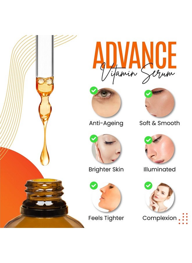 dermaxgen 30% Vitamin C Serum (2 Fl Oz) Pure Organic Anti- Wrinkle + Hyaluronic Acid + Retinol + Vitamin E + Vitamin B, Facial Serum For Anti-Aging, Wrinkles, And Fine Lines.