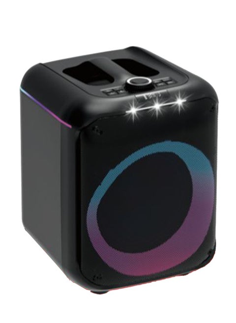 Professional Battery Powered Speaker System, 8" Bass 6.8V Booster Amplifler , 3.7V/3600mAh Lithium Battery, Bluetooth, SD Card Slot, USB Port, Remote Control Included, 25W RMS , Mic Input , LED on/off Switch ,AH-8050