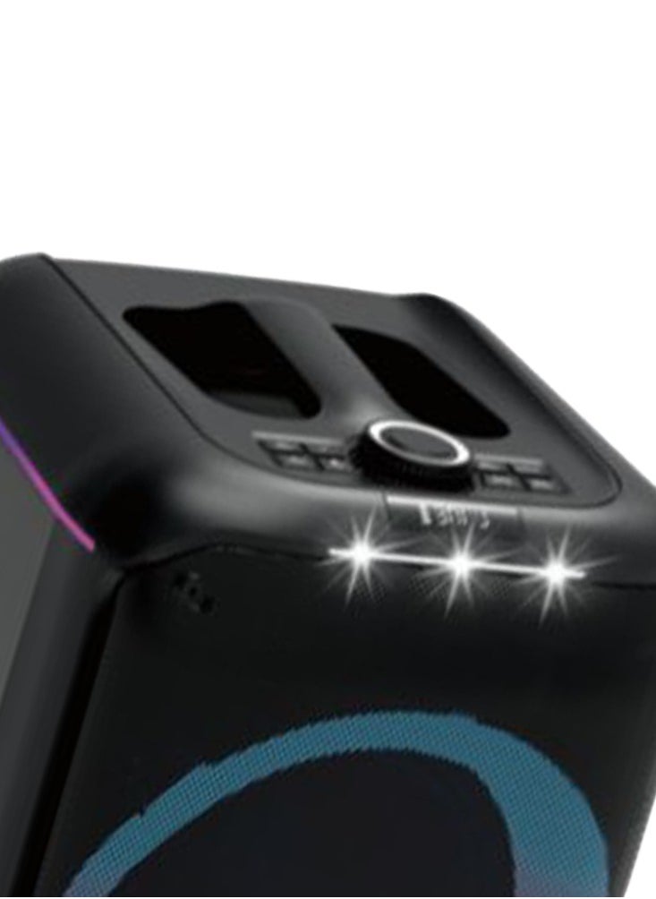 Platinum - Professional Battery Powered Speaker System, 8" Bass 6.8V Booster Amplifler , 3.7V/3600mAh Lithium Battery, Bluetooth, SD Card Slot, USB Port, Remote Control Included, 25W RMS , Mic Input , LED on/off Switch ,AH-8050 - Image 1