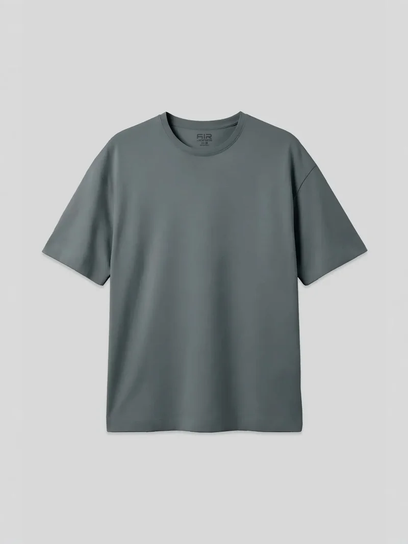 تومي لايف TOMMY Oversized Cotton Blend Crew Neck T-Shirt