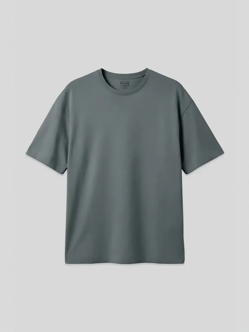 تومي لايف TOMMY Oversized Cotton Blend Crew Neck T-Shirt