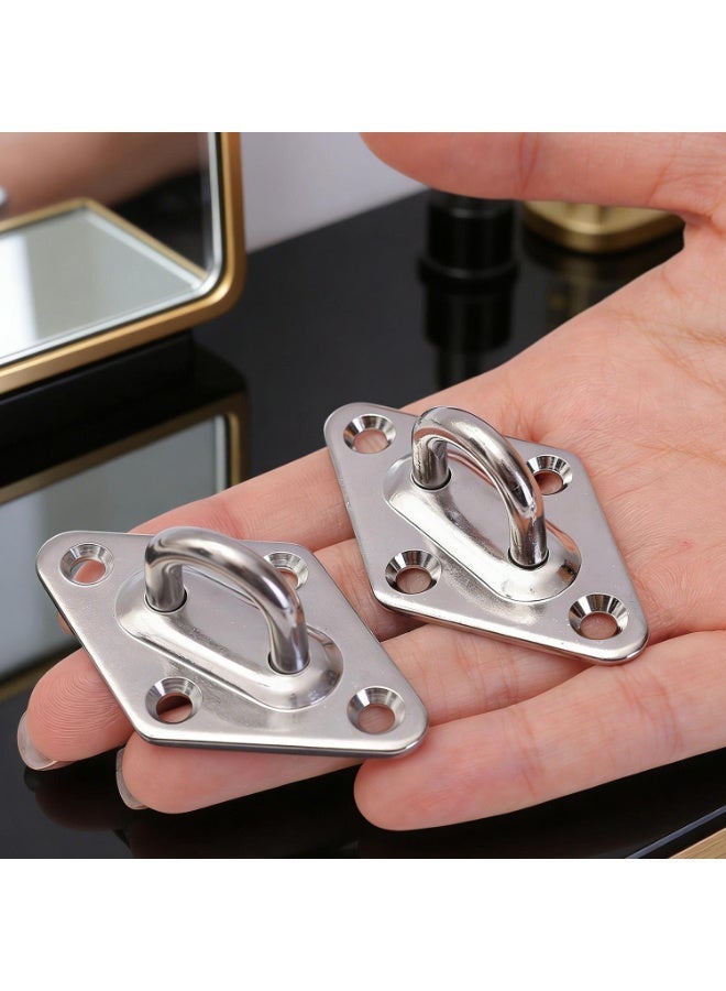2/6x Stainless Steel Ceiling Hooks Heavy-duty Wall Spring Buckles Hook for Hanging Sandbag Basket Garden Fixed Hooks with Screw - Image 5