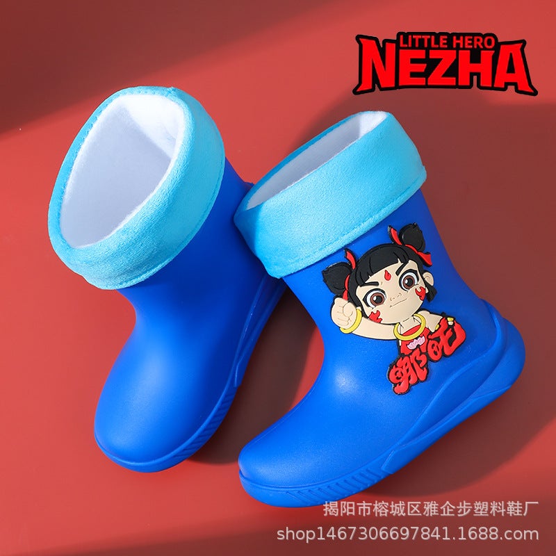 Nezha Children'S Trendy Rain Boots For Girls And Boys Anti-Slip Soles Can Be Worn In All Seasons Cartoon Baby Rain Boots - Image 5