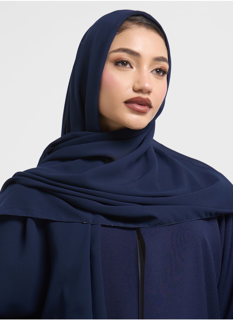 hayas closet V-Neck Embellished Flared Sleeve Abaya  - Image 3
