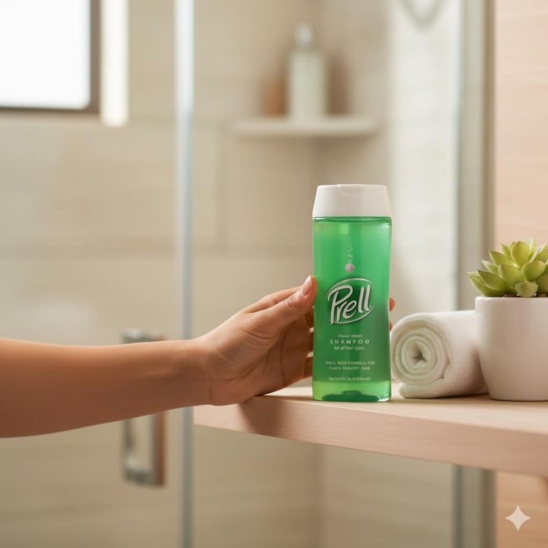 Prell Original Green Shampoo â€“ Classic Clean Deep Cleansing Shampoo for Men & Women | 13.5 oz | 3 Pack - Image 3
