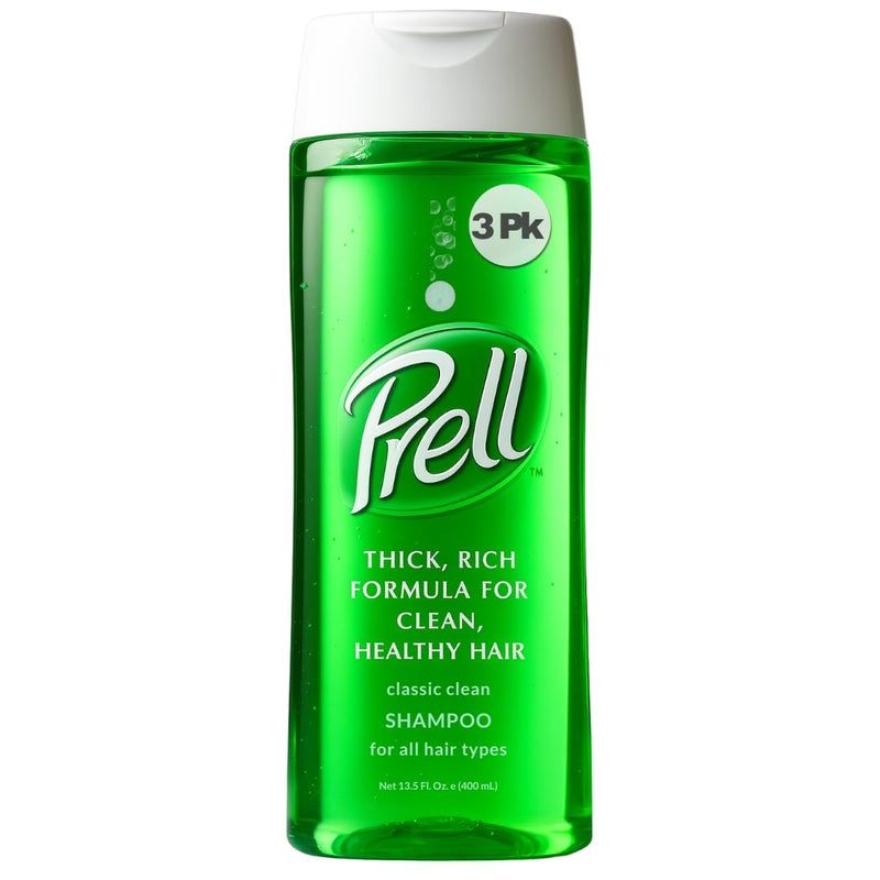 Prell Original Green Shampoo â€“ Classic Clean Deep Cleansing Shampoo for Men & Women | 13.5 oz | 3 Pack - Image 1