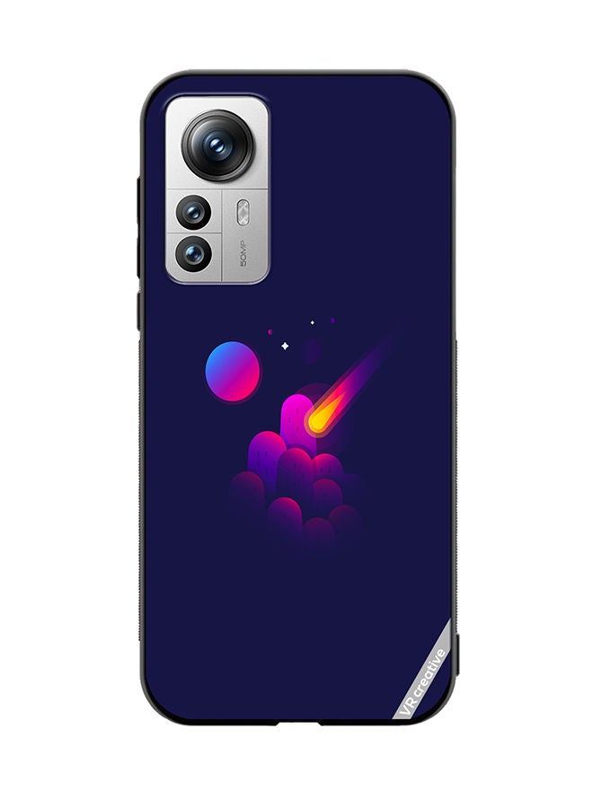 VR CREATIVE Protective Case Cover For Xiaomi 12 Pro Space Minimalist Design Multicolour - Image 1