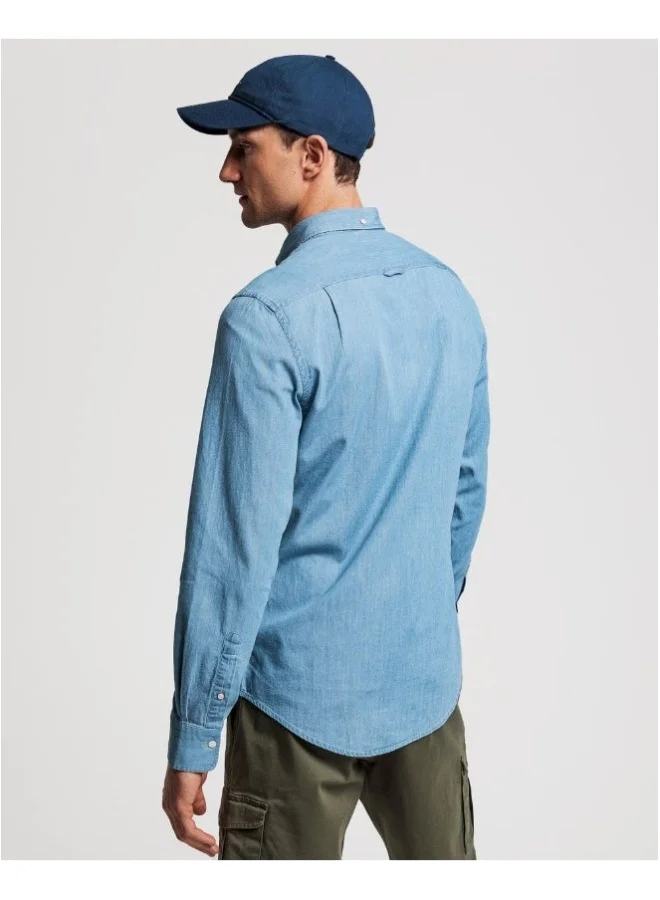 غانت Gant Slim Fit Indigo Shirt