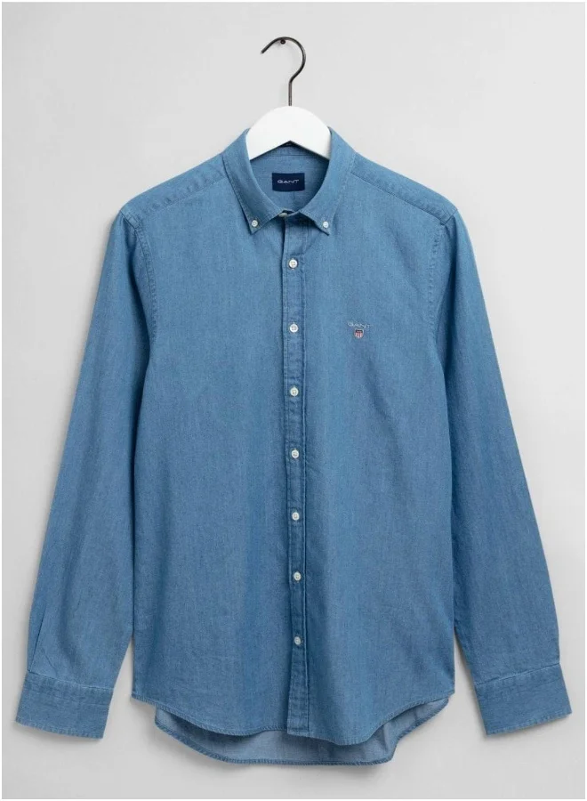 غانت Gant Slim Fit Indigo Shirt