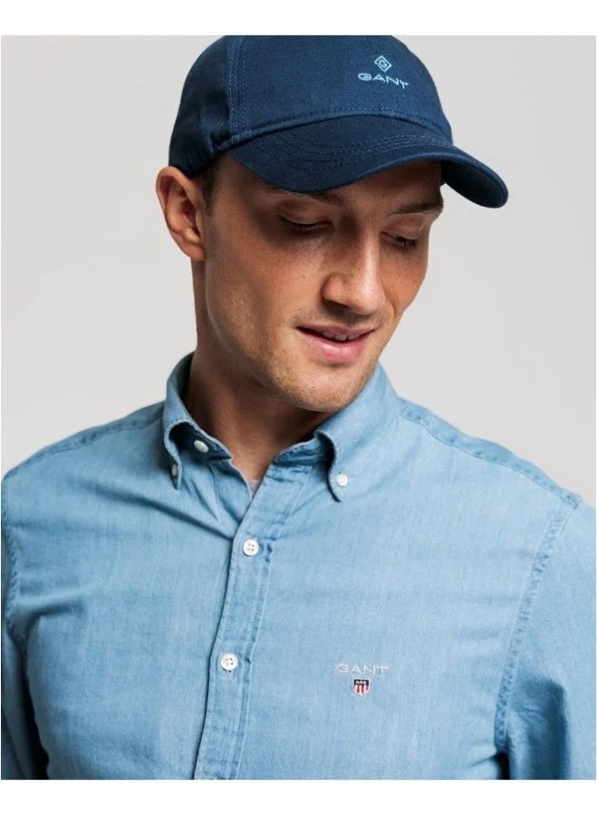 غانت قميص جانت أزرق ضيق