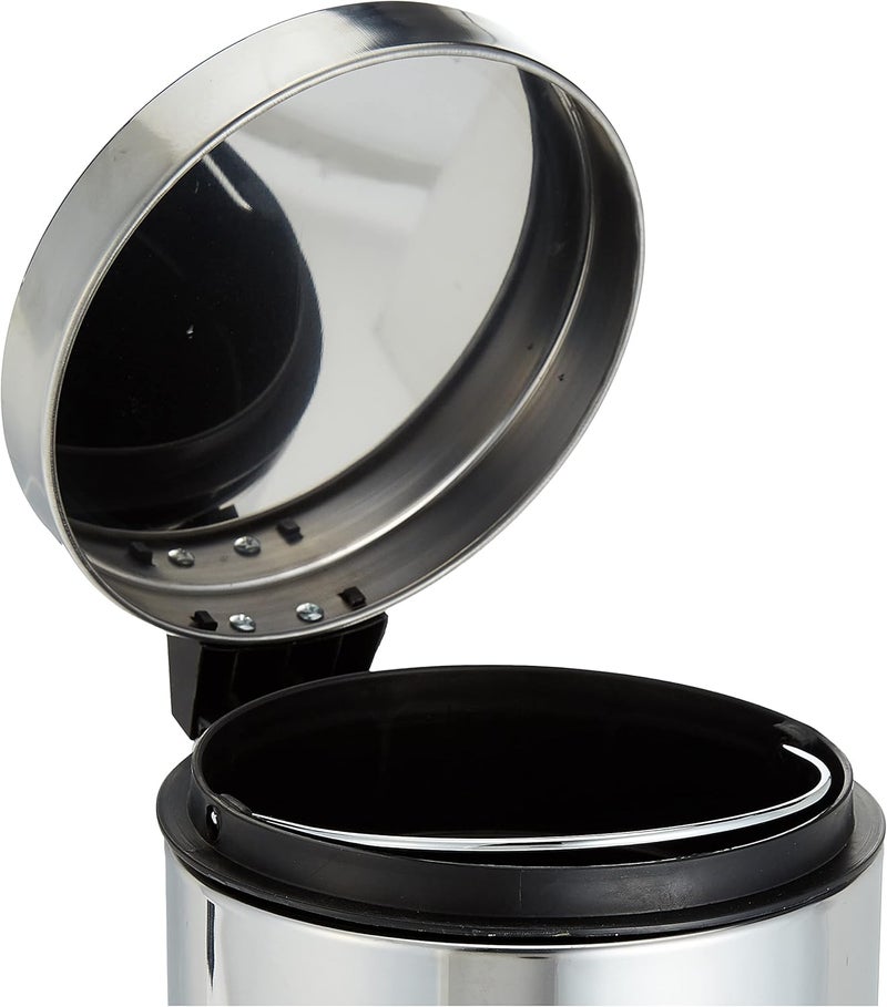 Vague Stainless Steel Pedal Bin, 3 Litre Capacity, Silver - Image 3