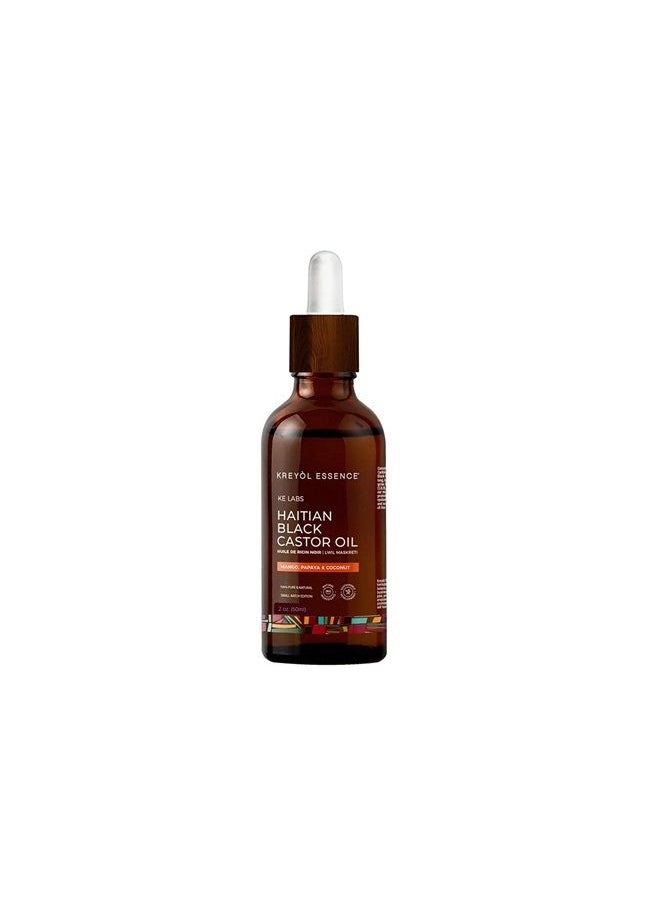 KREYÒL ESSENCE - Haitian Black Castor Oil for Skin and Hair - Mango,Papaya and Coconut - By Kreyol Essence - 2 oz. - Image 1