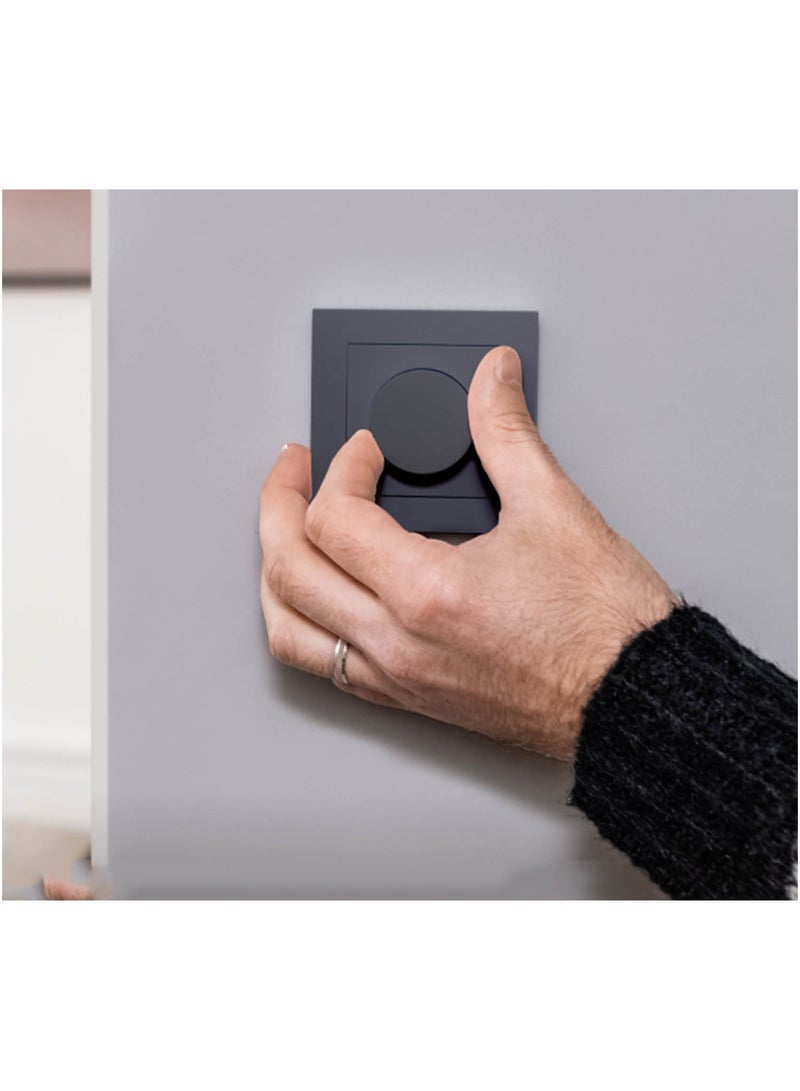 Aqara Aqara Dimmer Wall Light Switch H2 EU,Thread/Zigbee Protocol,2-in-1 Neutral,Single Switch,200W,for Dimmable LED/CFL/incandescent/Halogen/ELV Lights,Supports Apple Home,Alexa,Google and Matter,Black - Image 4