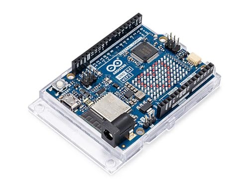 Arduino UNO R4 WiFi ABX00087 Renesas RA4M1 ESP32S3 WiFi Bluetooth USBC CAN 12bit DAC OP AMP Qwiic Connector 12x8 LED Matrix for Advanced IoT Embedded Projects - Image 1