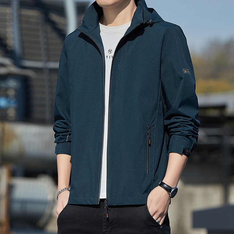 Jacket Men'S Coat American Slim-Fit Trendy Brand Heavy Cap-Off Workwear Casual Charge Clothes For Men - Image 5