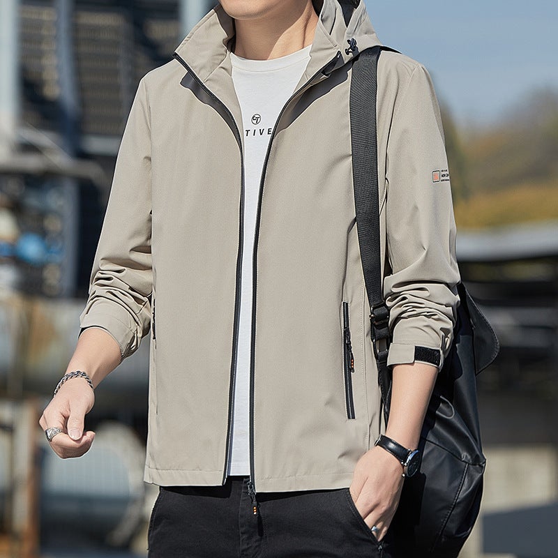 Jacket Men'S Coat American Slim-Fit Trendy Brand Heavy Cap-Off Workwear Casual Charge Clothes For Men - Image 4