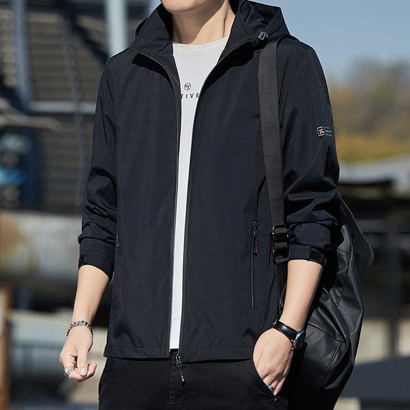 Jacket Men'S Coat American Slim-Fit Trendy Brand Heavy Cap-Off Workwear Casual Charge Clothes For Men - Image 2