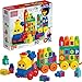 MEGA BLOKS First Builders Toddler Building Blocks Toy Set ABC Musical Train with 50 Pieces Music and Sounds Ages 1 Years - Image 3