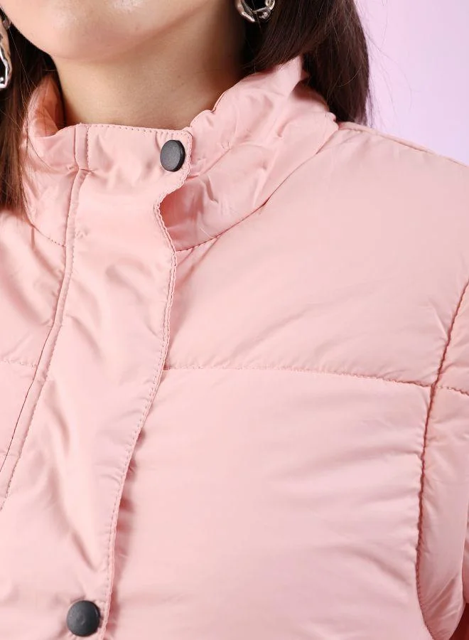 Freehand  Women Regular Fit Solid Puffer Jacket for Women | Best Price UAE
