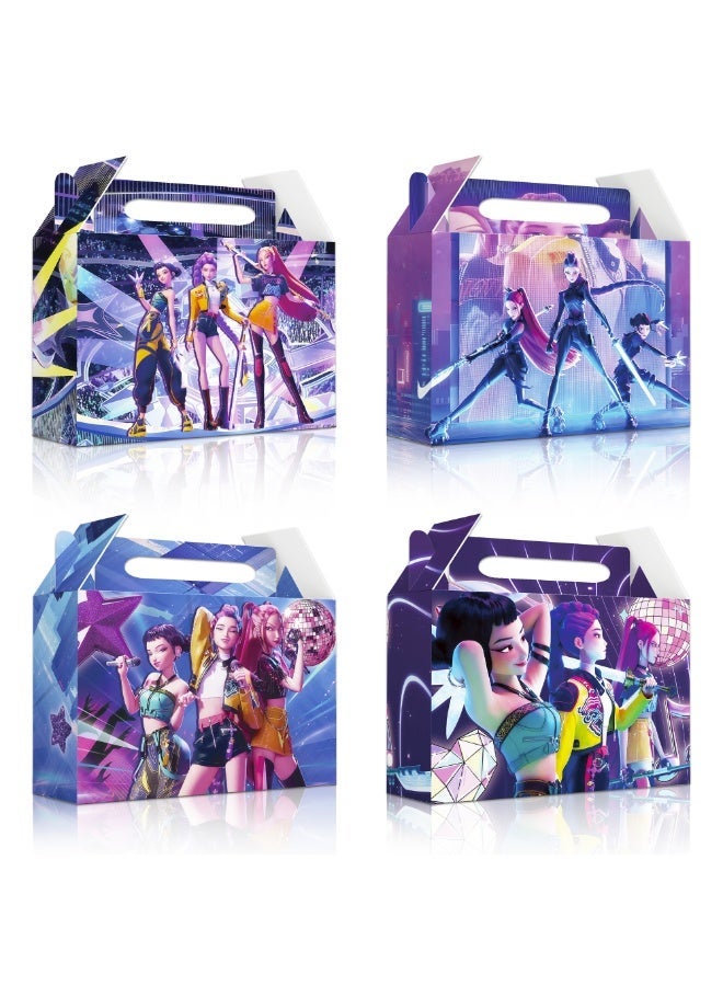 FRUITFUL PARTY 24pcs KPop Demon Hunters Party Gift Boxes Set – Double-Sided Printed Premium Paper Boxes, 16.5x20.2x7.5cm KPop Demon Hunters Themed Favor Boxes for Birthday Party Supplies, Goodie Boxes for Kids Return Gifts, Birthday Party Favor Packaging - Image 1